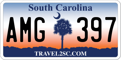 SC license plate AMG397