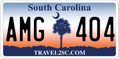SC license plate AMG404