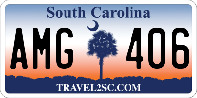 SC license plate AMG406