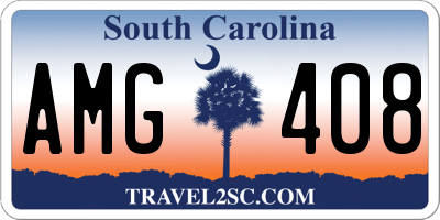 SC license plate AMG408