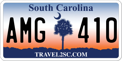 SC license plate AMG410