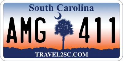 SC license plate AMG411