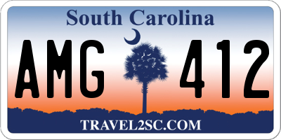 SC license plate AMG412
