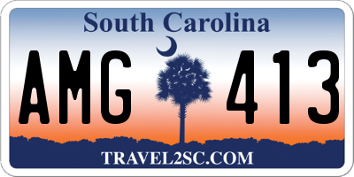 SC license plate AMG413