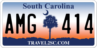 SC license plate AMG414