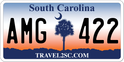 SC license plate AMG422