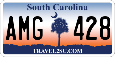 SC license plate AMG428