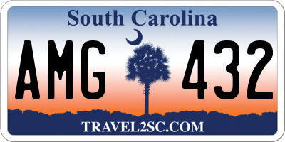 SC license plate AMG432