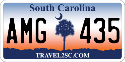 SC license plate AMG435
