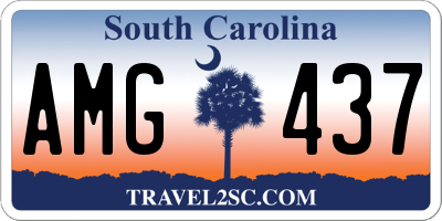SC license plate AMG437