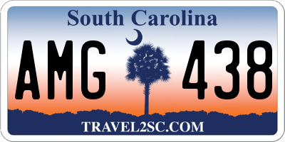 SC license plate AMG438