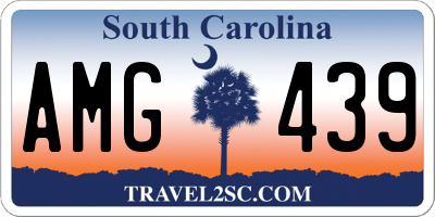 SC license plate AMG439