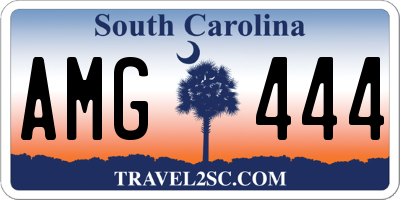 SC license plate AMG444