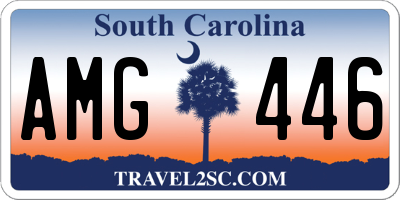 SC license plate AMG446