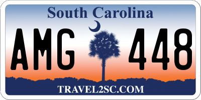 SC license plate AMG448
