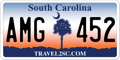 SC license plate AMG452