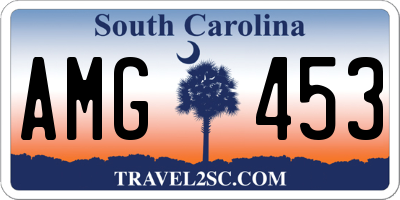 SC license plate AMG453