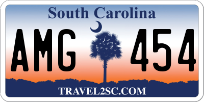 SC license plate AMG454