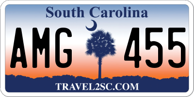 SC license plate AMG455