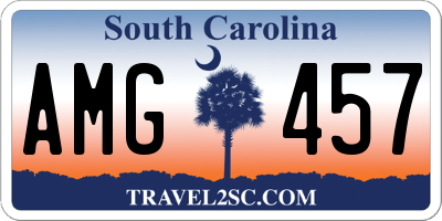 SC license plate AMG457