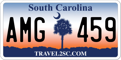 SC license plate AMG459