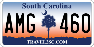 SC license plate AMG460
