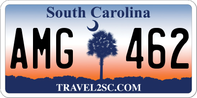 SC license plate AMG462