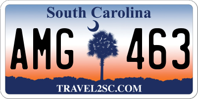 SC license plate AMG463
