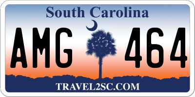 SC license plate AMG464