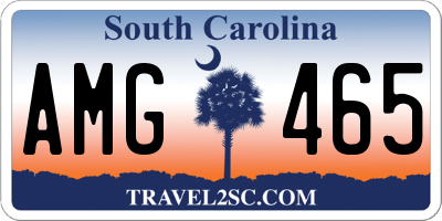 SC license plate AMG465