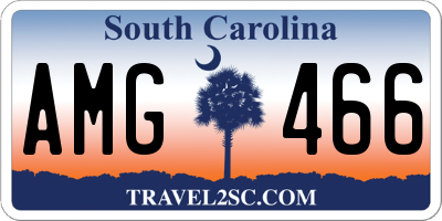 SC license plate AMG466