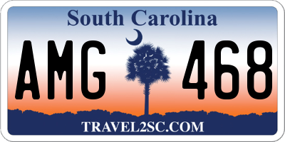 SC license plate AMG468