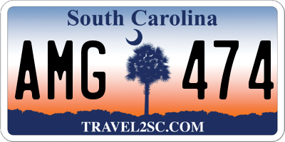 SC license plate AMG474