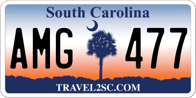 SC license plate AMG477