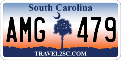 SC license plate AMG479