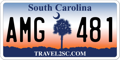 SC license plate AMG481