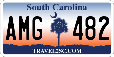 SC license plate AMG482
