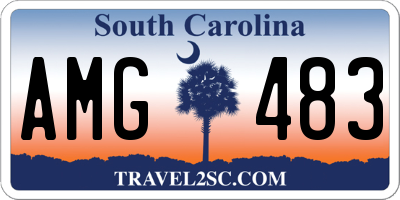 SC license plate AMG483