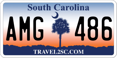 SC license plate AMG486