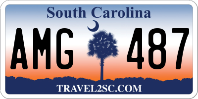 SC license plate AMG487