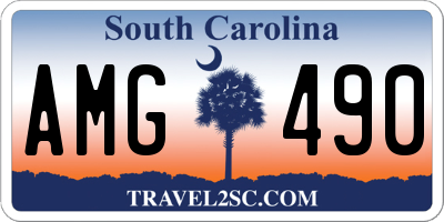 SC license plate AMG490