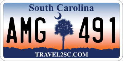 SC license plate AMG491