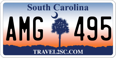 SC license plate AMG495