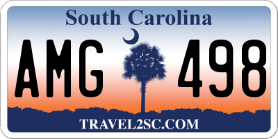 SC license plate AMG498