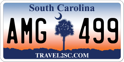SC license plate AMG499