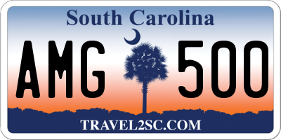 SC license plate AMG500