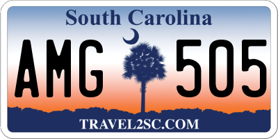 SC license plate AMG505