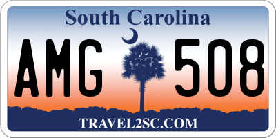 SC license plate AMG508