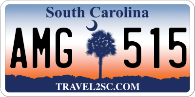 SC license plate AMG515
