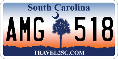 SC license plate AMG518